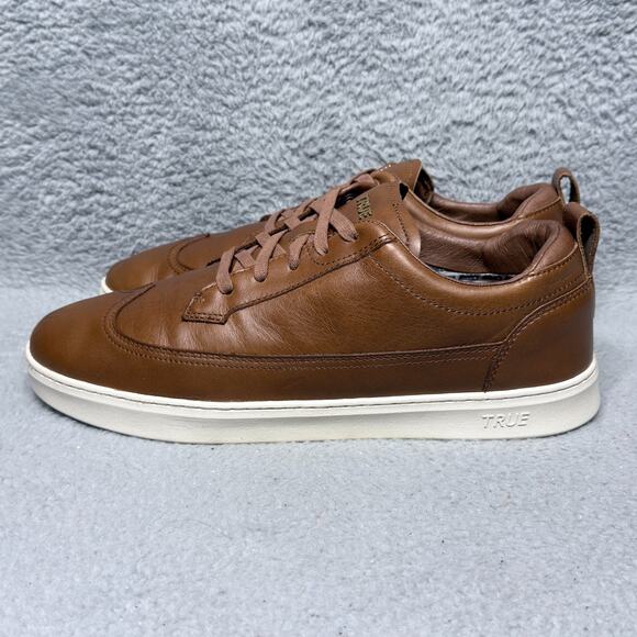 True Linkswear FS Tour Mens Size 13 Spikeless Golf Shoes Wingtip Brown Leather - Picture 3 of 10